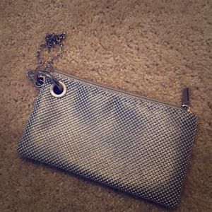 Silver hand bag